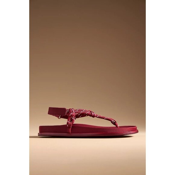 NWT US9/EU 40 -Jeffrey Campbell Red Rope Sandals (NWT US$148) - Picture 5 of 16